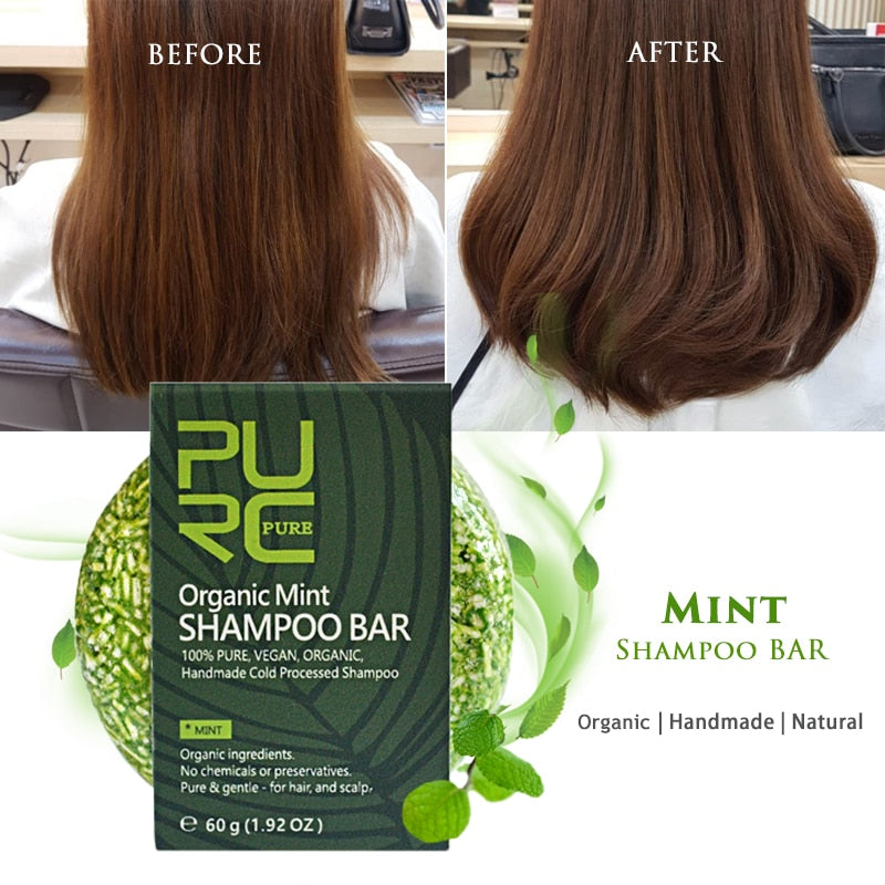 11.11 Refresh Mint Hair Shampoo Bar 100% Natural & Pure Handmade Hair Care No Irritation For Pregnant Women and Children