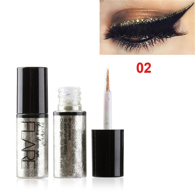 1PC 15Color Liquid Glitter Eyeshadow Pencil Shimmer Eyeshadow Waterproof Long-lasting Shimmer Eyeshadow Eye Makeup Accessorices