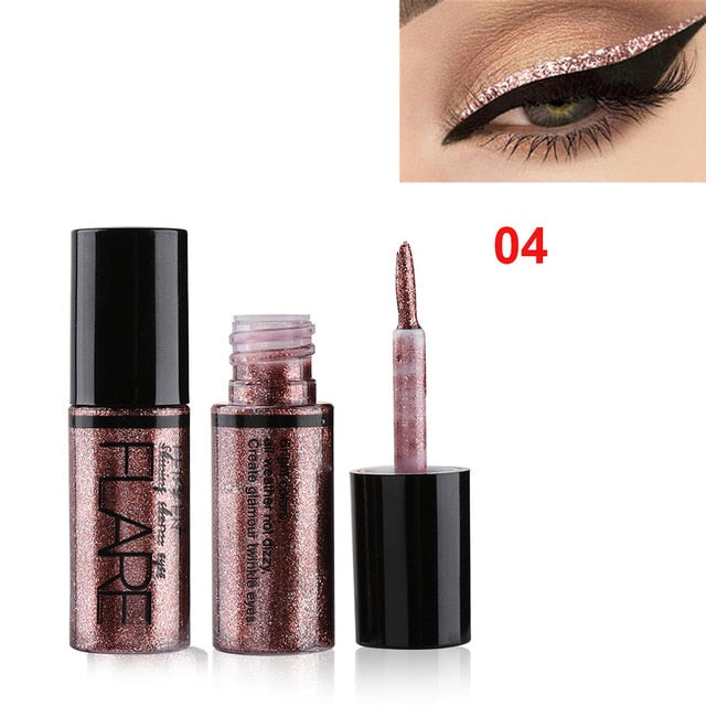 1PC 15Color Liquid Glitter Eyeshadow Pencil Shimmer Eyeshadow Waterproof Long-lasting Shimmer Eyeshadow Eye Makeup Accessorices