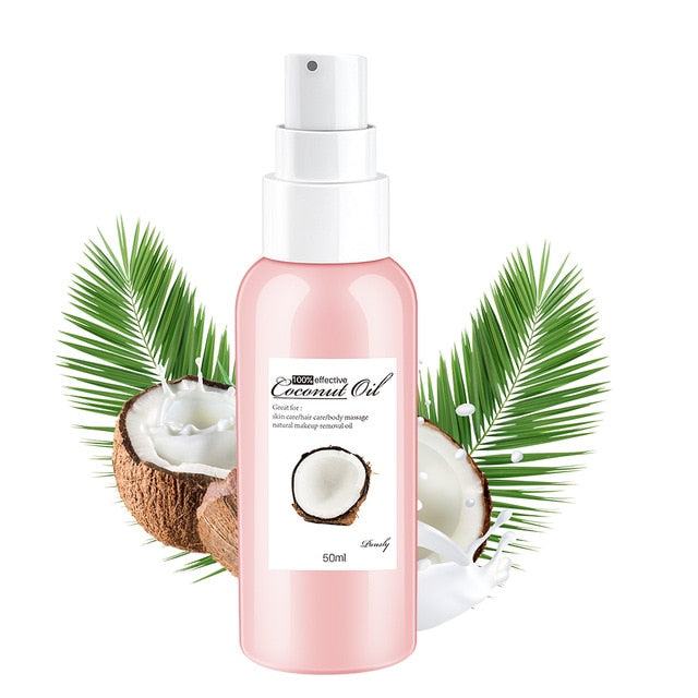 PANSLY 50ml Natural Washing Free Coconut Oil for Makeup Remover Eyeliner Cosmetic Removal Non Irritant Make-up Removing