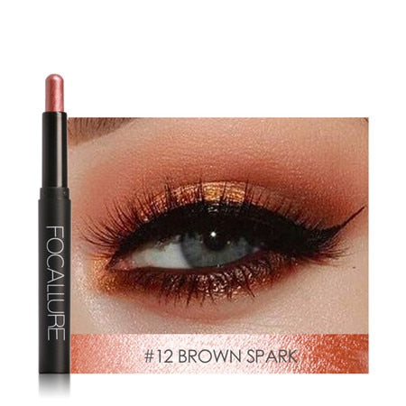 Focallure Eyeshadow Pen Maquiagem Beauty Make Up Cosmetics Highlight Shadows Fashion Shimmer 12 Colors Eye Shadows Pencil Makeup