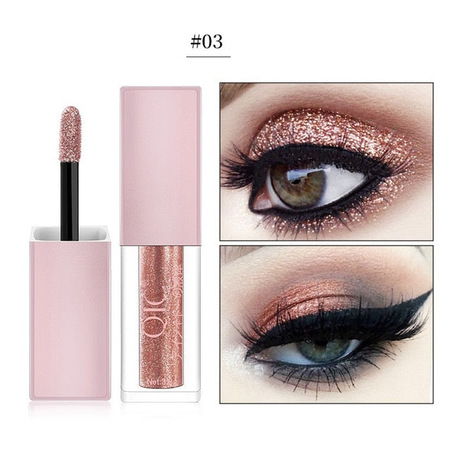 1PC 15Color Liquid Glitter Eyeshadow Pencil Shimmer Eyeshadow Waterproof Long-lasting Shimmer Eyeshadow Eye Makeup Accessorices