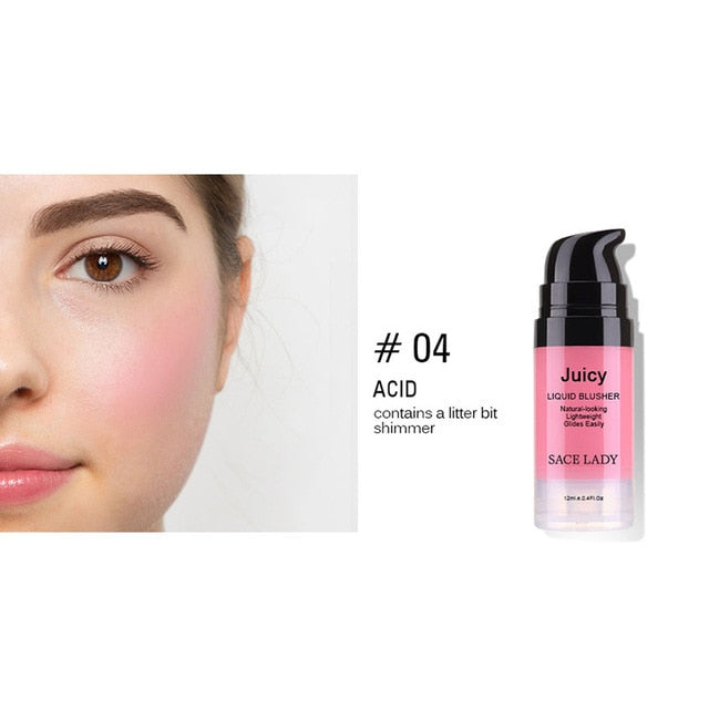 2019 Hot Liquid Blush Face Rouge Professional Cheek Blusher Long Lasting Makeup Beauty Tool New Fashion Girl Women