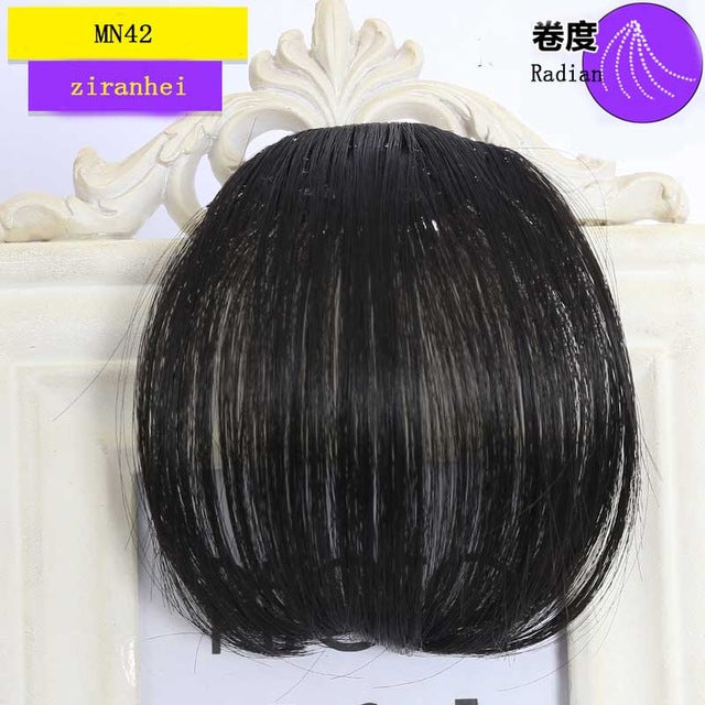 SHANGKE Short Synthetic Bangs Heat Resistant Hair Women Natural Short Fake Hair Bangs Women Hair Pieces