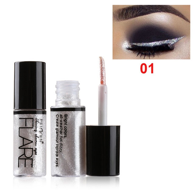 1PC 15Color Liquid Glitter Eyeshadow Pencil Shimmer Eyeshadow Waterproof Long-lasting Shimmer Eyeshadow Eye Makeup Accessorices