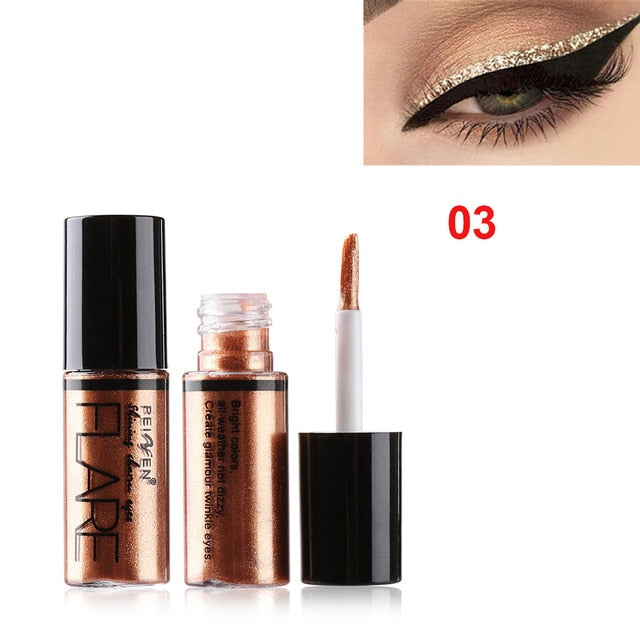 1PC 15Color Liquid Glitter Eyeshadow Pencil Shimmer Eyeshadow Waterproof Long-lasting Shimmer Eyeshadow Eye Makeup Accessorices