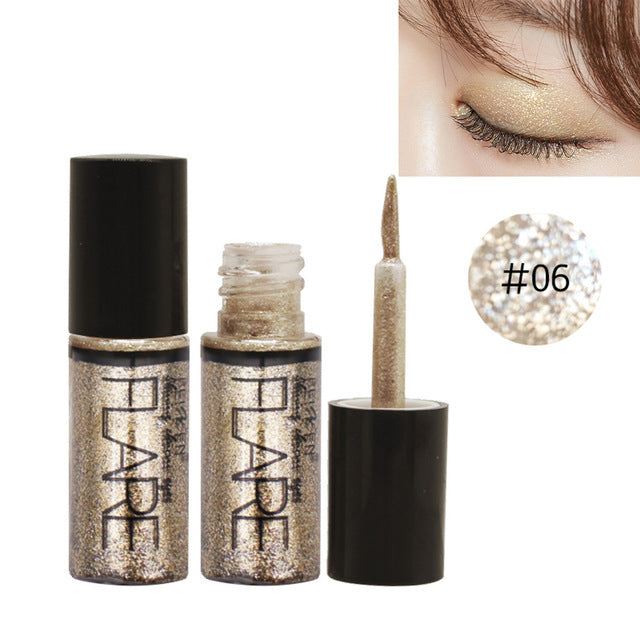 1PC 15Color Liquid Glitter Eyeshadow Pencil Shimmer Eyeshadow Waterproof Long-lasting Shimmer Eyeshadow Eye Makeup Accessorices