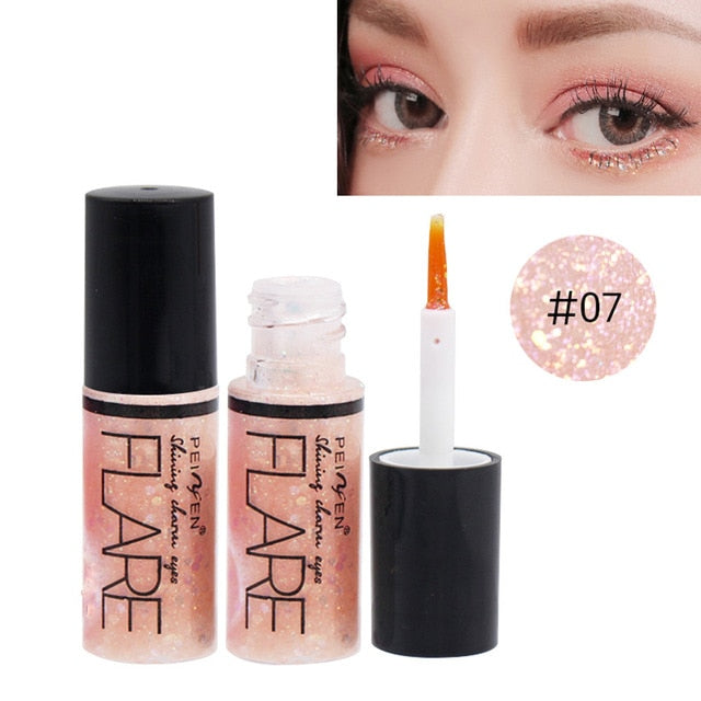 1PC 15Color Liquid Glitter Eyeshadow Pencil Shimmer Eyeshadow Waterproof Long-lasting Shimmer Eyeshadow Eye Makeup Accessorices