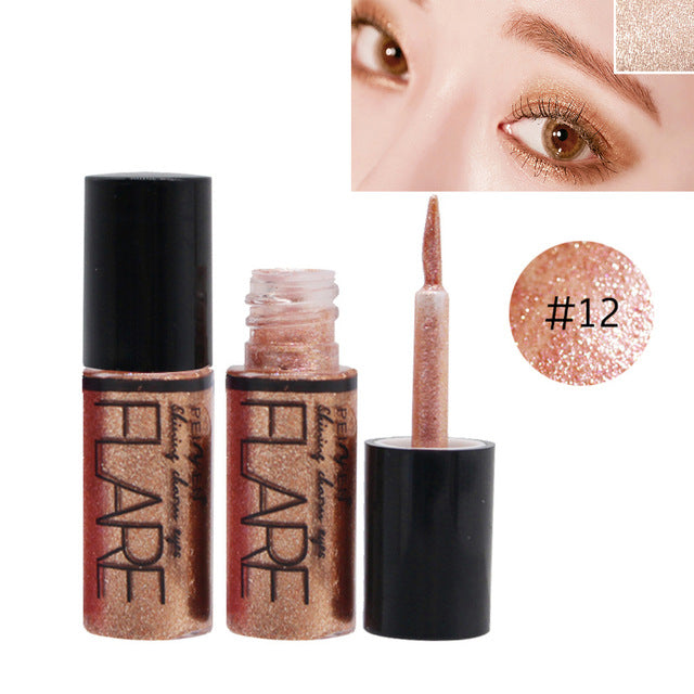 1PC 15Color Liquid Glitter Eyeshadow Pencil Shimmer Eyeshadow Waterproof Long-lasting Shimmer Eyeshadow Eye Makeup Accessorices