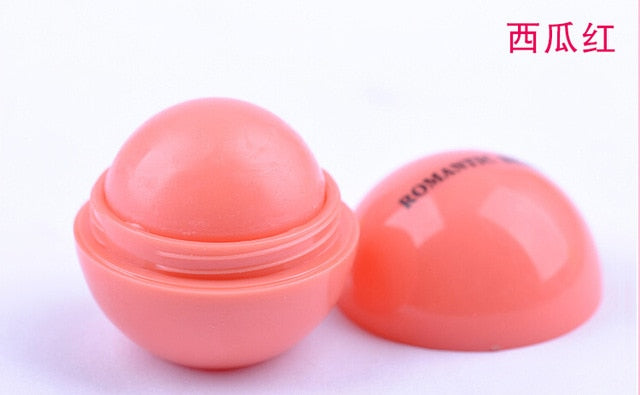 New Brand Makeup Natural Plant Sphere Lip Pomade Fruit Lip Balm Lipstick Organic Lip Ball Makeup Lipstick Gloss wholesale