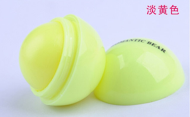 New Brand Makeup Natural Plant Sphere Lip Pomade Fruit Lip Balm Lipstick Organic Lip Ball Makeup Lipstick Gloss wholesale
